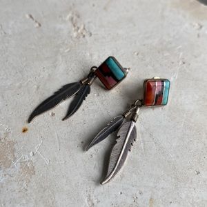 Sterling silver and turquoise earrings